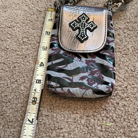 Hananel Crossbody Bag Cellphone Cig Case NWT Wrist hand strap - Picture 7 of 10